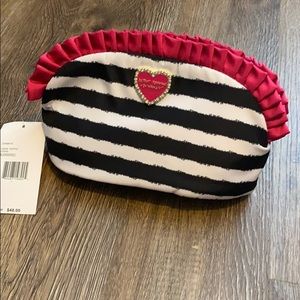 Black and white makeup bag